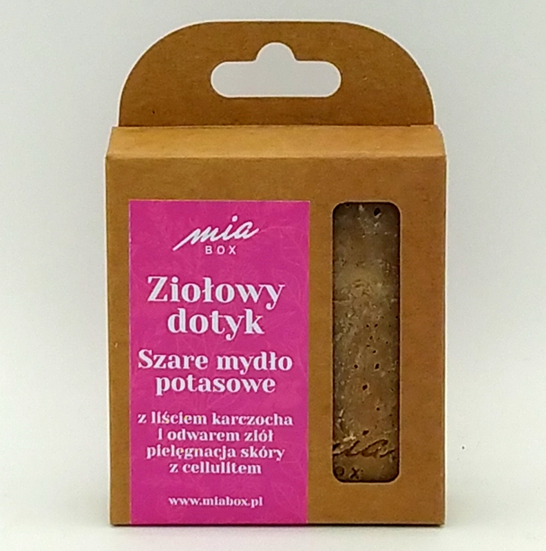 ZIOŁOWY DOTYK - mydło potasowe z liściem karczocha i odwarem ziół - obrazek 2