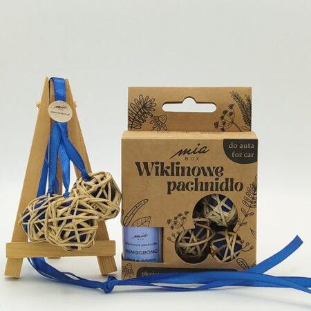 Wiklinowe Pachnidło – Winogrono zawieszka zapachowa do samochodu z olejkiem 10ml